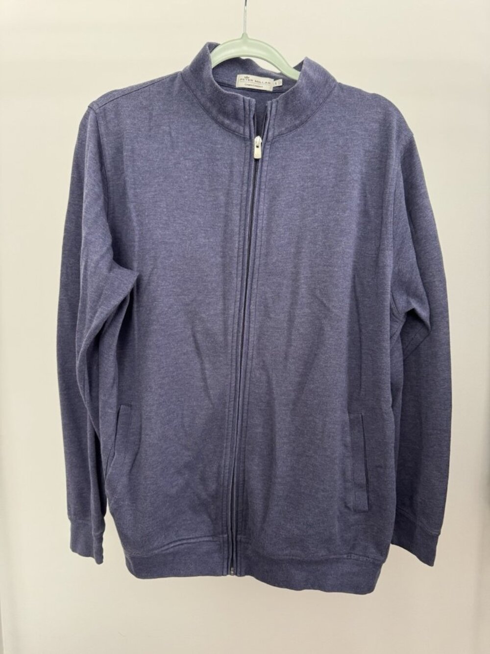 Peter Millar Crown Comfort Full Zip Jacket Men's Large Navy Blue
